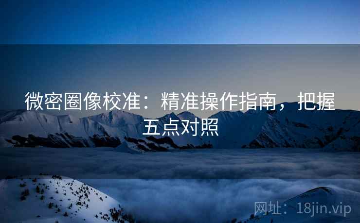 微密圈像校准：精准操作指南，把握五点对照