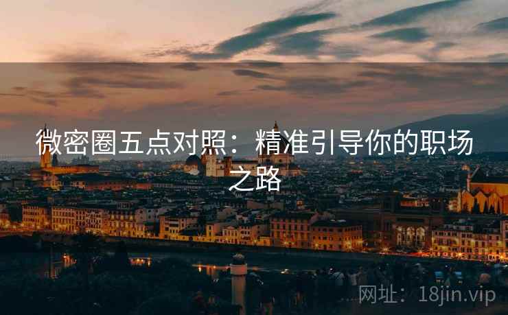 微密圈五点对照：精准引导你的职场之路  第2张